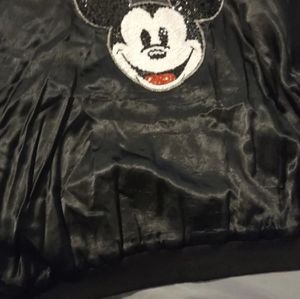 Mickey Mouse Satin Bomber Jacket X-Large